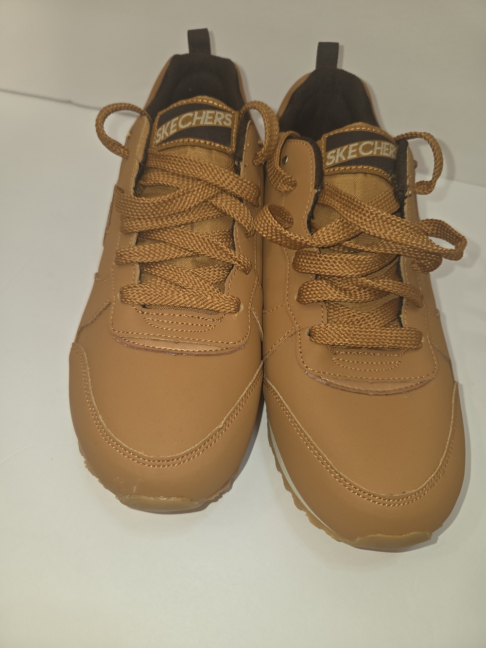 Skechers Women Chestnut Lace-Up Sneakers